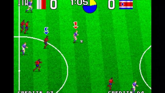 Neo-Geo. Tecmo World Soccer 96. 3 games. Easy difficulty level. Android. смотреть онлайн