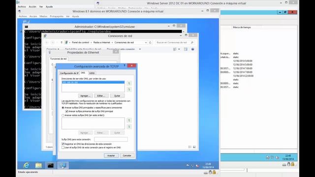 Windows Server 2012 - Impedir actualización dinámica de registros DNS смотреть онлайн