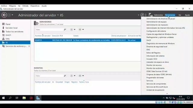Configuración de servicio web en Windows Server 2019 смотреть онлайн