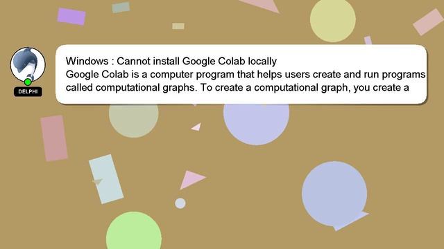 Windows : Cannot install Google Colab locally смотреть онлайн
