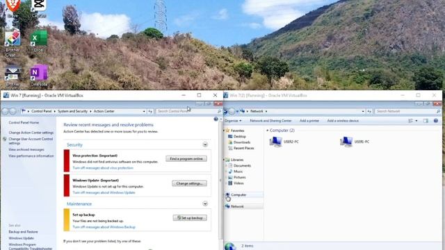 Network File Sharing Configuration for Windows 7 by using Virtual Box (Dynamic IP) смотреть онлайн