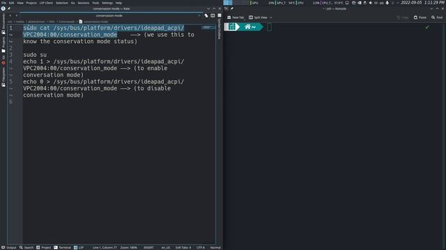 كيفية التحكم في الـ Conservation mode على لينكس في لابتوب لينوفو смотреть онлайн