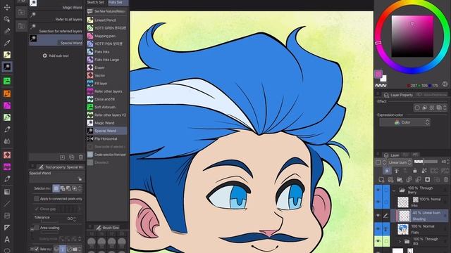 Cel-Shading using Reference Layers & other useful time-saving tips for Clip Studio Paint! смотреть онлайн