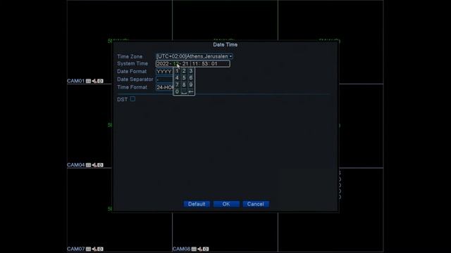 Setting the Time LZ Xmeye DVR, Model Numbers 5504, 5008, 5516 смотреть онлайн