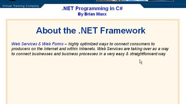 Lesson1 About the Net Framework смотреть онлайн