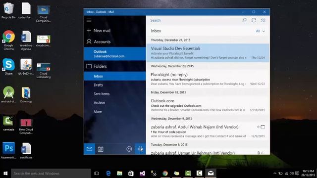 30 Linking online accounts to mail, people and calendar in Windows 10 essential course in Urdu and смотреть онлайн