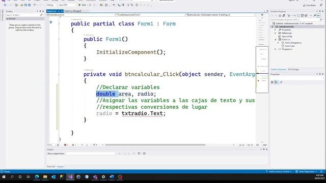 C# Windows Forms Pedir el Radio Circulo y Calcular su Area смотреть онлайн