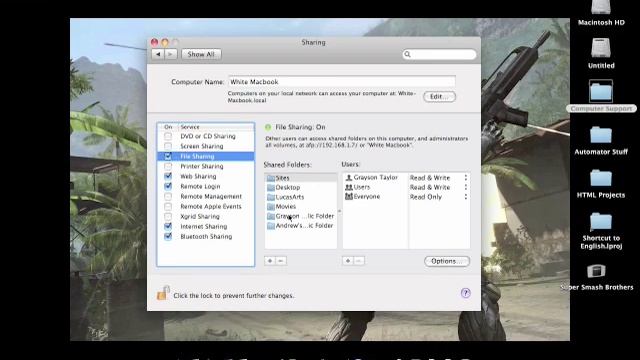 How to share a folder on the local network on a Mac смотреть онлайн