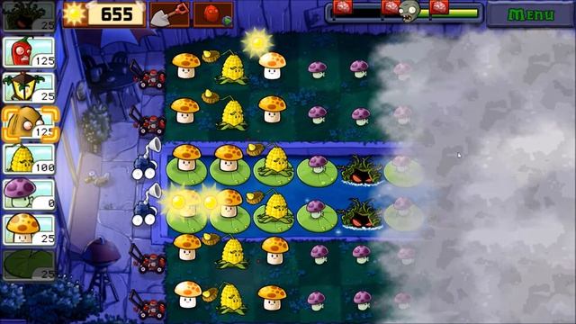 Plants vs. Zombies - Level 2 - Fog - Adventure 2 - Android Gameplay смотреть онлайн