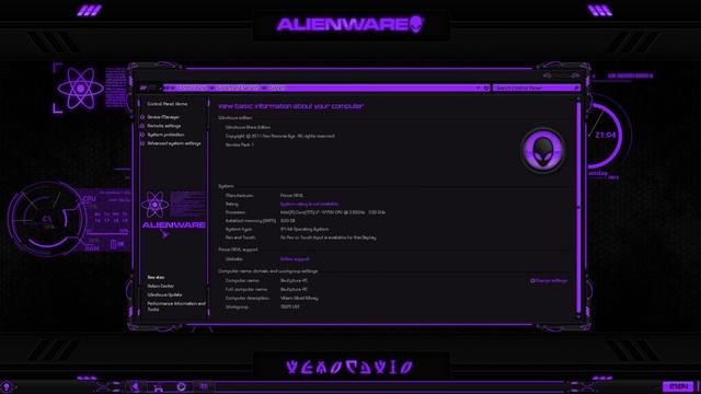 Alienware® Eclipse Purple Premium Theme for Windows Se7en with 7tsp Alienware® Purple Icon Pack смотреть онлайн