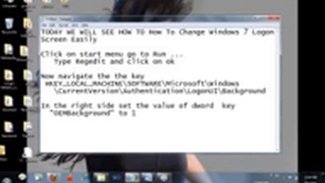 Change Logon Screen in Windows 7.wmv смотреть онлайн