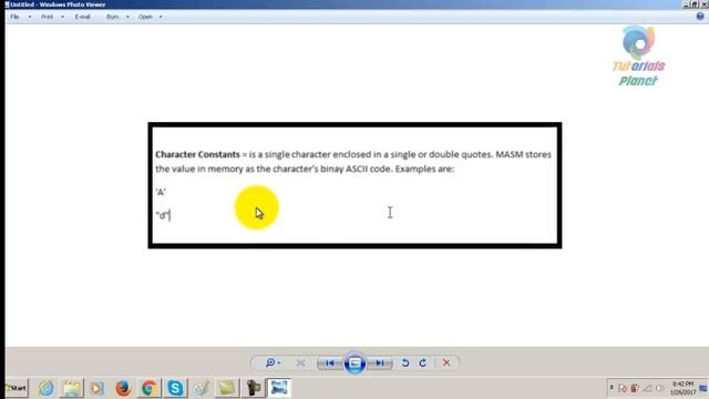 Character Constant Easy Explained Assembly Language Emu8086 Part 4 смотреть онлайн