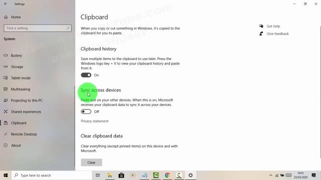 Windows 10 : How to enable or disable sync across devices Clipboard смотреть онлайн