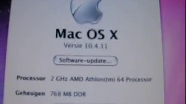 Mac OSX 10.4 running on AMD Athlon 3000+ смотреть онлайн