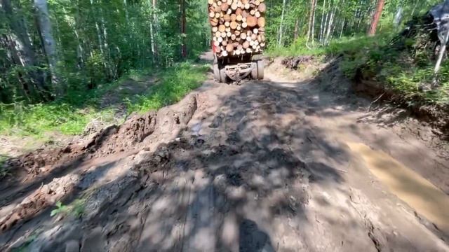 Спасение утопающих-дело рук самих утопающих. VOLVO лесовоз смотреть онлайн