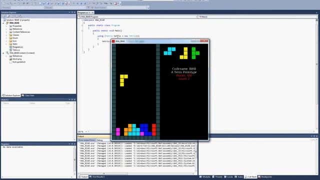 Tetris (XNA4 C# Game) смотреть онлайн