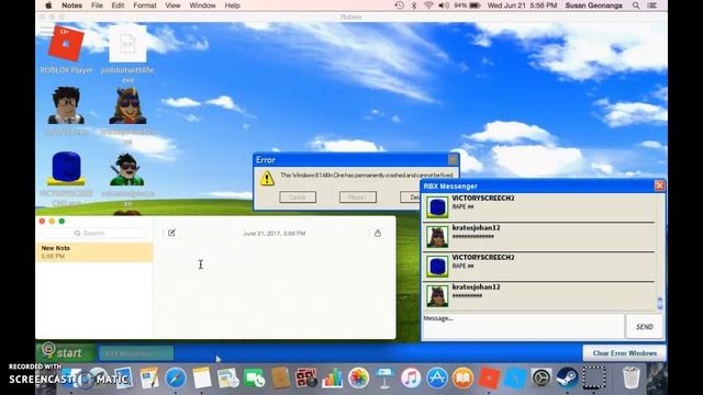 Windows Error Simulator - Roblox смотреть онлайн