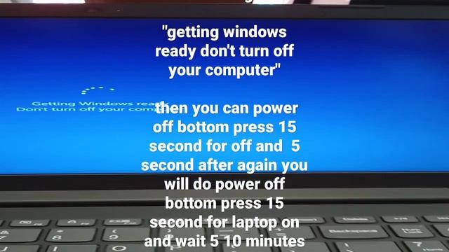 Getting windows ready don't turn off your computer смотреть онлайн