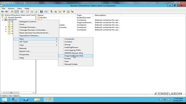 4 Creating Organizational Unit and User Accounts in Windows Server 2012 R2 смотреть онлайн