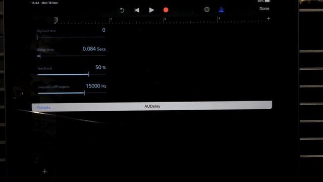 GarageBand for iOS - Free-time Delay using AU Plugins смотреть онлайн