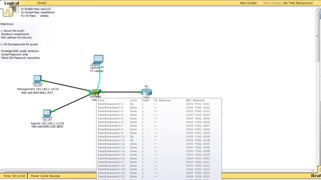 Switch Configuration - Port Security смотреть онлайн