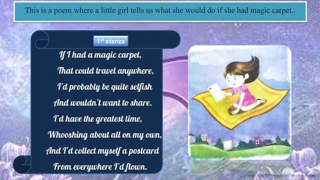 Class-3 | English | Poem | Unit-5 | If I had a magic carpet смотреть онлайн