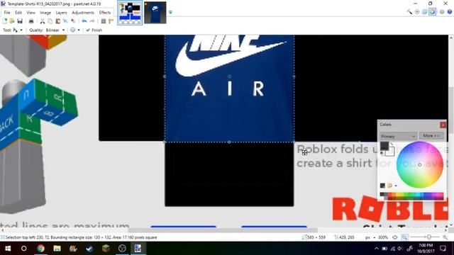 HOW TO MAKE A ROBLOX SHIRT WITH PAINT.NET смотреть онлайн