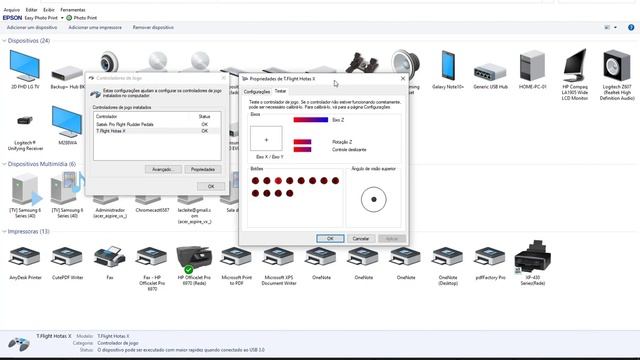 ThrustMaster T.Flight HOTAS X - Configuração no Painel de Controle do Windows 10 смотреть онлайн