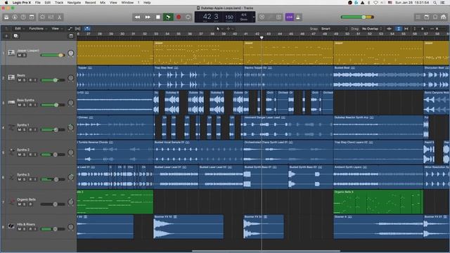 iPad Garage Band Idea #4: dubstep Apple "live loops" - all defaults смотреть онлайн