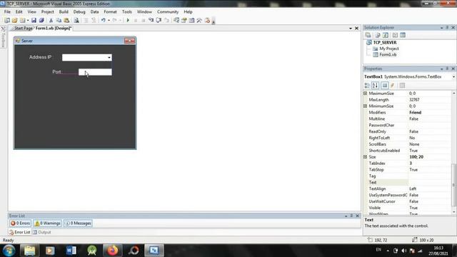 Create TCP Server using VB.NET (part 1) смотреть онлайн