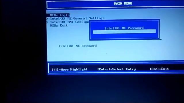 Intel (R) ME Password смотреть онлайн