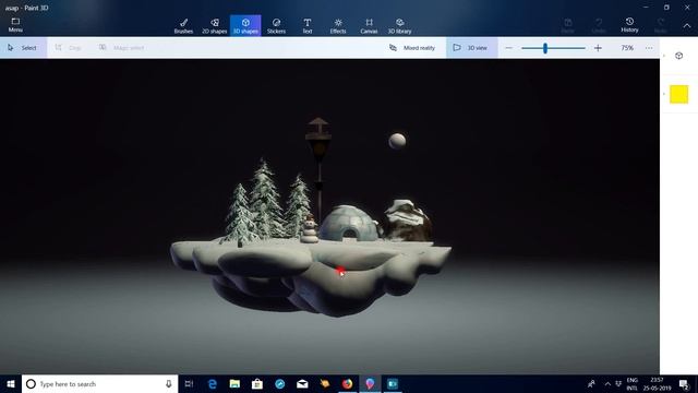 I created 3D model using with -Windows 10 3D paint смотреть онлайн