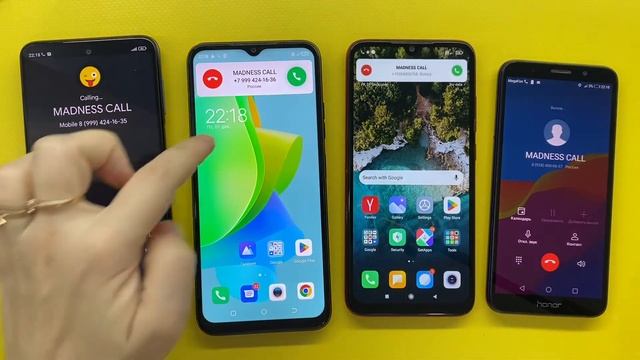 Honor 7A Vs Xiaomi Redmi 9S / Redmi Note 7 Vs Tecno Pop 6 Pro/ Incoming & Outgoing Call смотреть онлайн