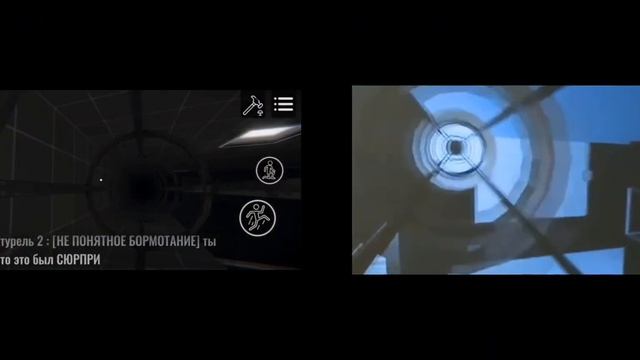 Огромное обновление Portal core hab (Teleportal 2) Сравнение Мода и Portal 2 Early Test Intro. смотреть онлайн