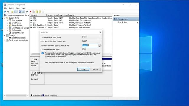 How to split, shrink hard disk partition in windows 10 hindi смотреть онлайн