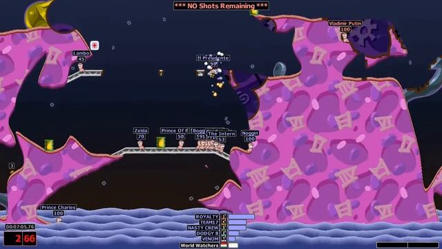 Worms Armageddon (Elite level) 10 kill combo смотреть онлайн