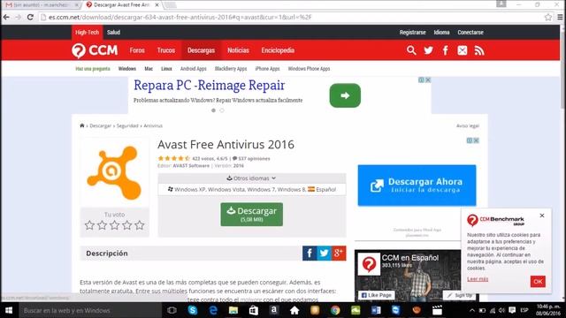 como desargar un antivirus en su forma gratuita instalación AVAST en Windows Xp смотреть онлайн