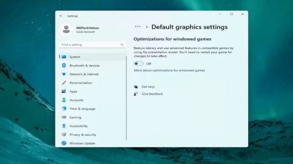 Turn Off Hardware-Accelerated GPU Scheduling in Windows 11