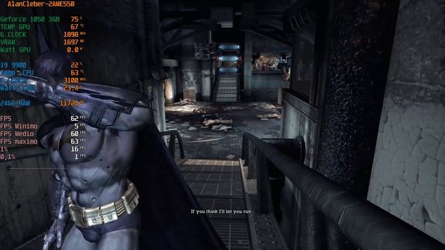 BATMAN ARKHAM ASYLUM, teste em Português PT-BR! GeForce 1050 (3GB) Notebook 2AME550 смотреть онлайн