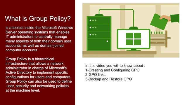 53-Introduction to Group Policy in Windows Server 2016 смотреть онлайн