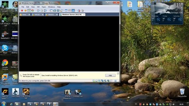 Install Windows Server 2012 in VMWare 7 Problem смотреть онлайн