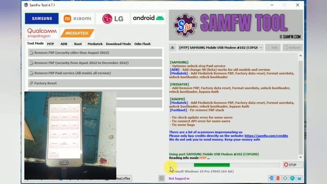 Galaxy J5 Android 6.0 1Frp In 1click Samfw Tool[Samsung J500h Frp Bypass In 1click#frpunlock