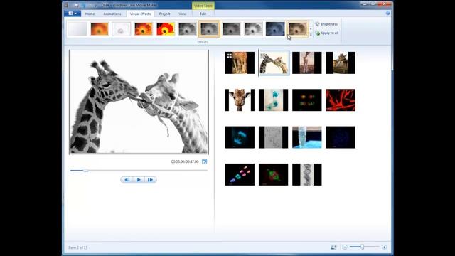 Windows Live Movie Maker Part 2 of 4: Panning and Visual Effects смотреть онлайн