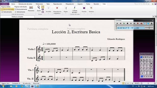 4 - Sibelius 7 | Reproducción de la Partitura | Win-Mac смотреть онлайн