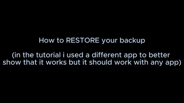 How To Backup/Restore Your Tweaked Apps And Games смотреть онлайн