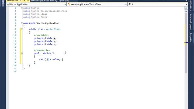 Tutorial on C# (3A): Vector Class Application смотреть онлайн