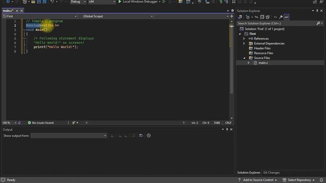 C Programming in Bodo | First c program in visual studio 2022 community edition | Part 4 смотреть онлайн