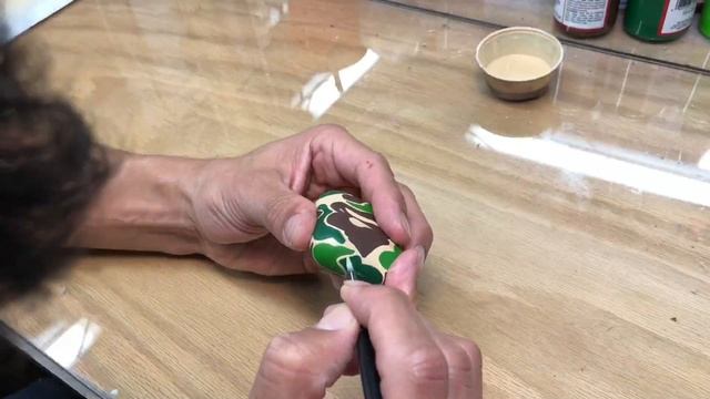 Custom Bape Apple AirPods Time lapse. смотреть онлайн