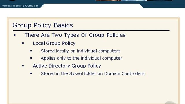 Group Policy Basics in Windows Server смотреть онлайн