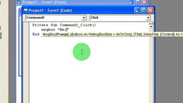Visual Basic 6 - First Application "Hello World" смотреть онлайн